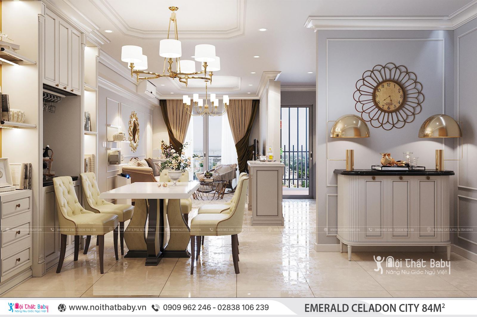 Tổng hợp các mẫu thiết kế nội thất Chung cư Emerald Celadon City